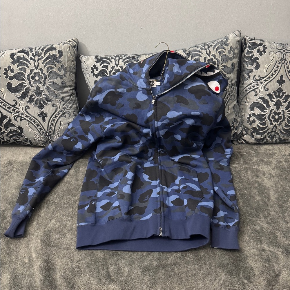 Bape shark navy Size L hoodie